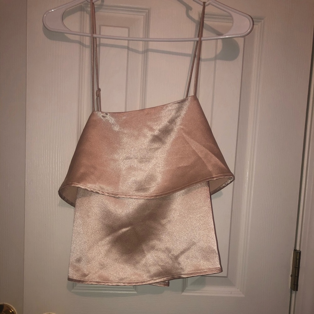 Forever 21 Contemporary Satin Cami Tank Top